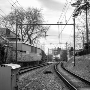 Zicht op Spoor - Station Overveen 2